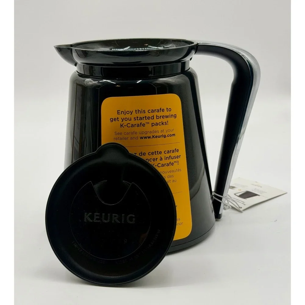 Keurig‎ K Carafe Black Coffee Maker Pot with Lid Replacement Part NWT